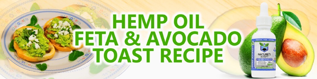 Try our CBD oil avocado toast recipe