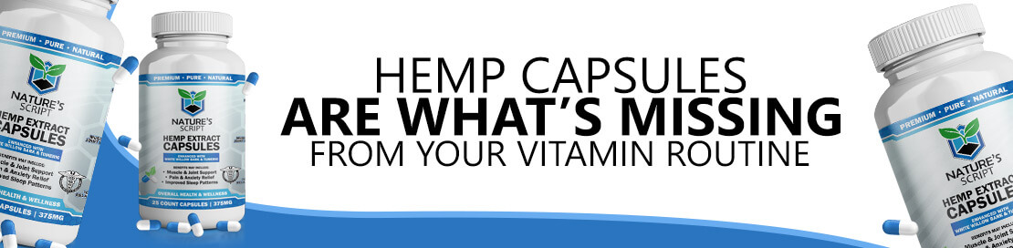 natures script hemp capsules vitamin banner